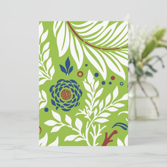 Carte De Remerciements Design floral 27 (Debout devant)