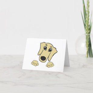 Carte De Remerciements dessin animé de dachshund wheaten