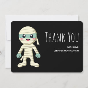 Carte De Remerciements Dessin de monstre de Halloween de maman heureuse