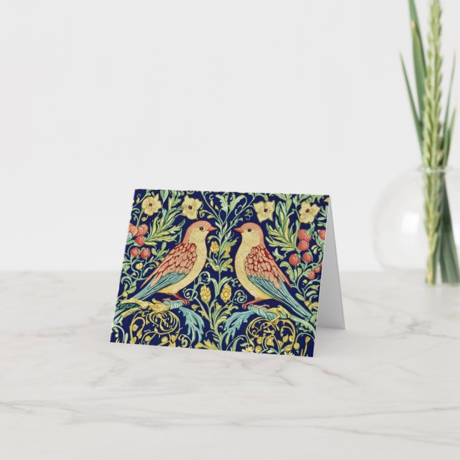 Carte De Remerciements Dessin d'oiseau classique  (Devant)