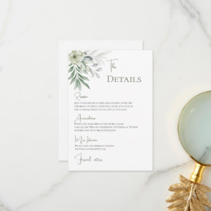 Carte De Remerciements Détails du Mariage Boho