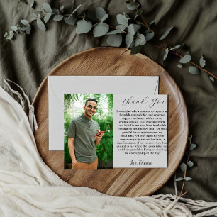 Carte de remerciements d'études supérieures en pho