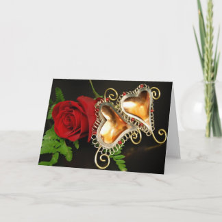 Carte De Remerciements Deux coeurs