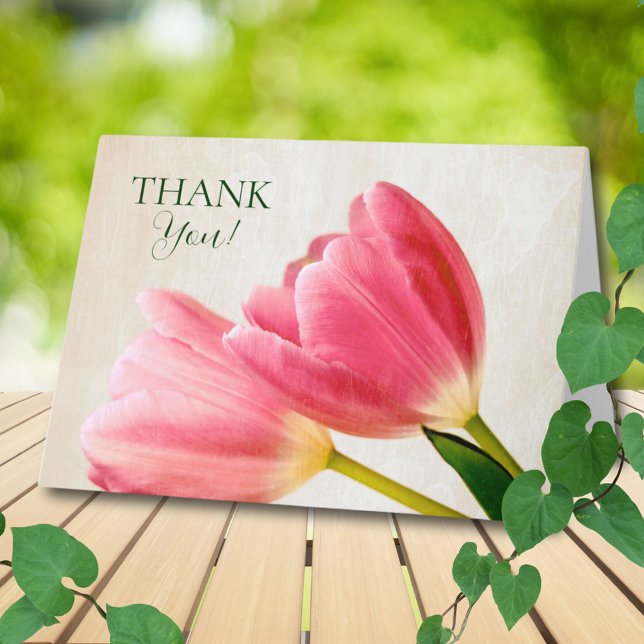 Carte De Remerciements Deux tulips (Créateur téléchargé)