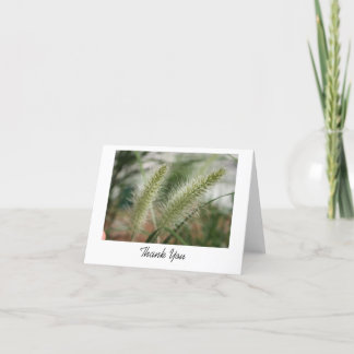 Carte de remerciements d'herbe
