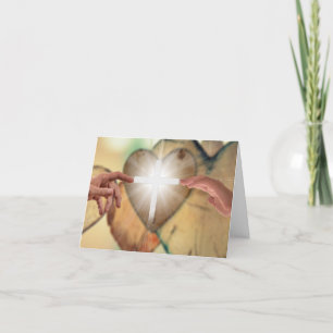 Carte De Remerciements Dieu Aime Dans La Foi Et L'Amour