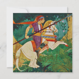 Carte de remerciements d'illustration vintage Cram