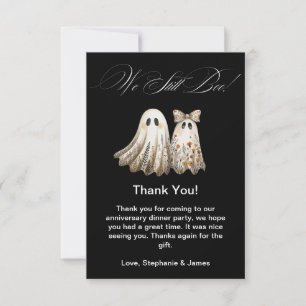 Carte De Remerciements Dîner Mariage À Thème Halloween Cute