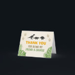 Carte De Remerciements Dinosaur Thank You Card Dino Party<br><div class="desc">♥ A perfect way to thank you your guests! Under Dinosaur Party Theme.</div>