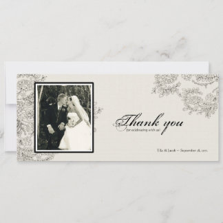 Carte de remerciements d'inspiration vintage | opt