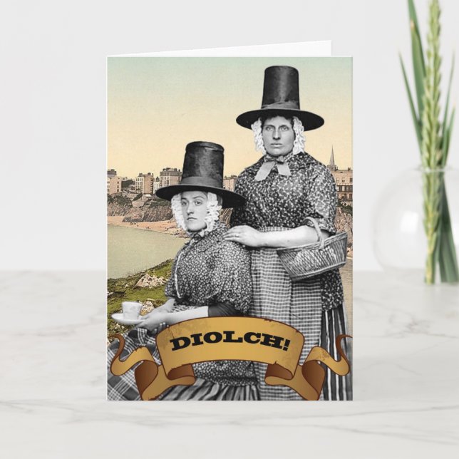 Carte De Remerciements Diolch (Devant)