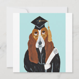 Carte De Remerciements Diplômé Basset Hound