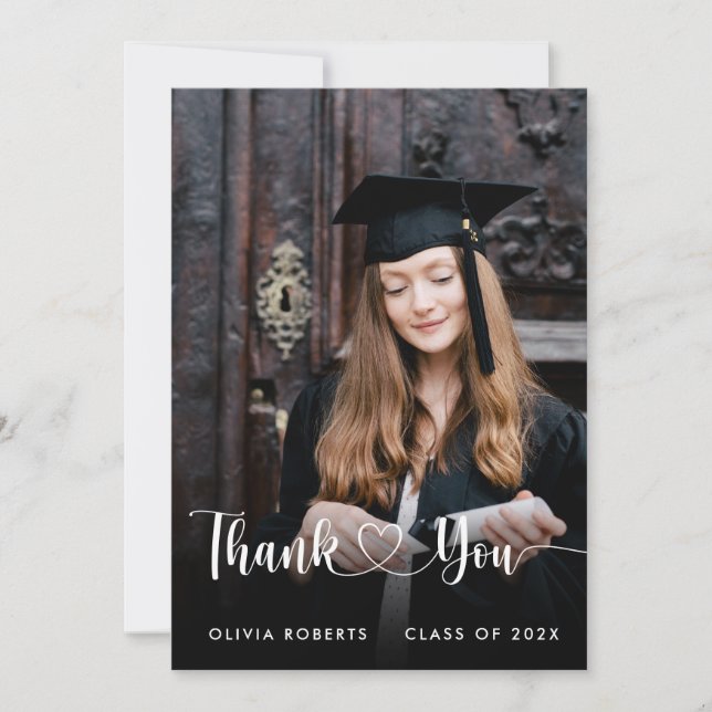 Carte De Remerciements Diplômé de la promotion 202X  (Devant)