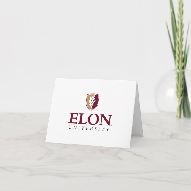 Carte De Remerciements Diplôme de l'Université Elon (Devant)