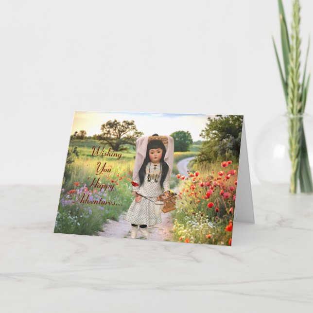 Carte De Remerciements Diplômé plié /Voyage /Nouveau déplacement /Carte d (Devant)