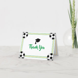 Carte De Remerciements Diplôme Vert & Or