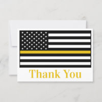 Dispatcher 911 Police Fire Thin Gold Line