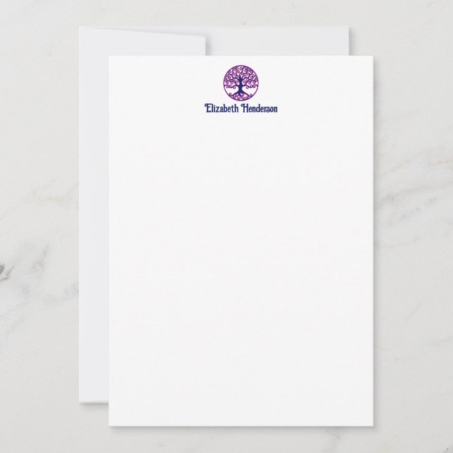 Carte De Remerciements do-it-yourself Couleurs encadrées Arbre frisé de l (Devant)