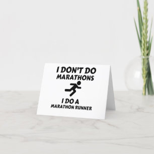 CARTE DE REMERCIEMENTS DO MARATHON RUNNER