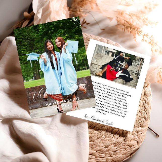 Carte de remerciements d'obtention d'un baccalauré (Créateur téléchargé)