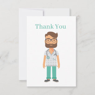 Carte De Remerciements Docteur ajouter du texte