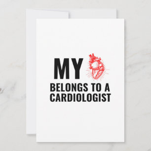 Carte De Remerciements Docteur cardiologue coeur drôle