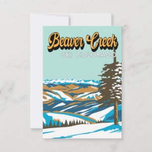 Carte De Remerciements Domaine skiable de Beaver Creek Winter Colorado Vi