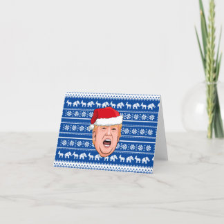 Carte De Remerciements Donald Trump en colère Noël