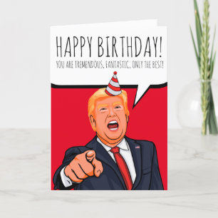 Carte De Remerciements Donald Trump : Joyeux anniversaire
