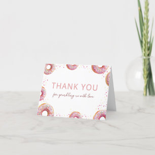 Carte De Remerciements Donut Baby Sprinkle Girl