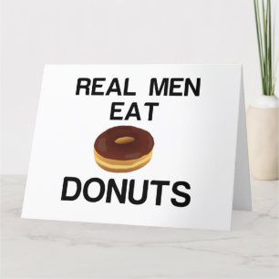 CARTE DE REMERCIEMENTS DONUTS RÉELS MEN