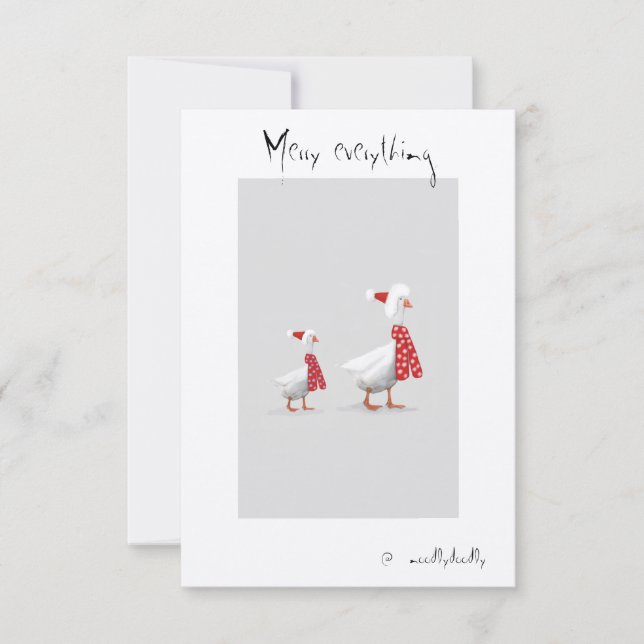 Carte De Remerciements Doodle bizarre (Devant)