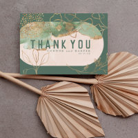 Double Arch Boho Abstract Emerald Water-colour Mod