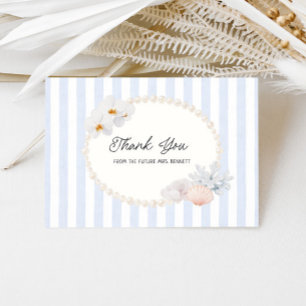Carte De Remerciements Douce Baby Shower Côtière