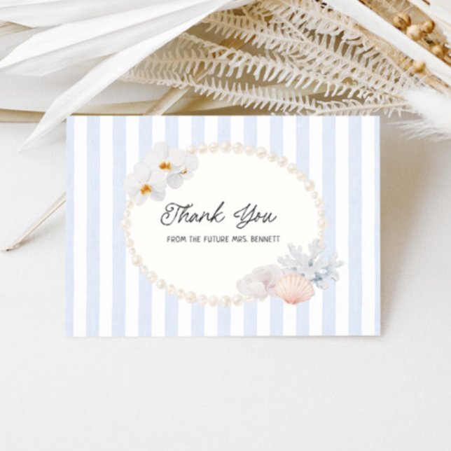 Carte De Remerciements Douce Baby Shower Côtière (Créateur téléchargé)
