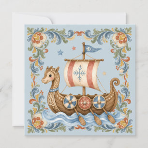 Carte De Remerciements Douce Baby Shower Petit Viking