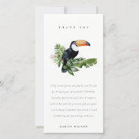 Douce Nuit Tropicale Toucan Foliage Baby Shower