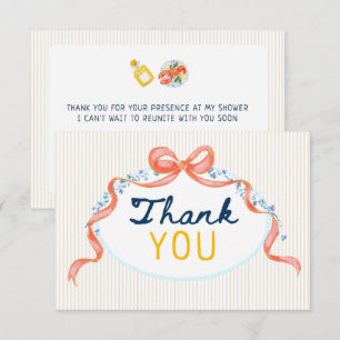 Carte De Remerciements Douce soirée de baby shower italien