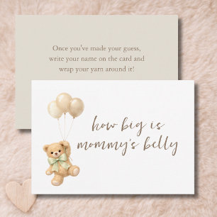 Carte De Remerciements Douche Teddy Bear Quelle est la taille du ventre d