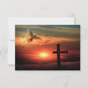 Carte De Remerciements Dove and Cross