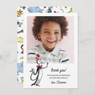 Carte De Remerciements Dr. Seuss Character Confetti | ANNIVERSAIRE DE ENF