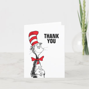 Carte De Remerciements Dr. Seuss Chat dans le Chapeau Remerciements d'a