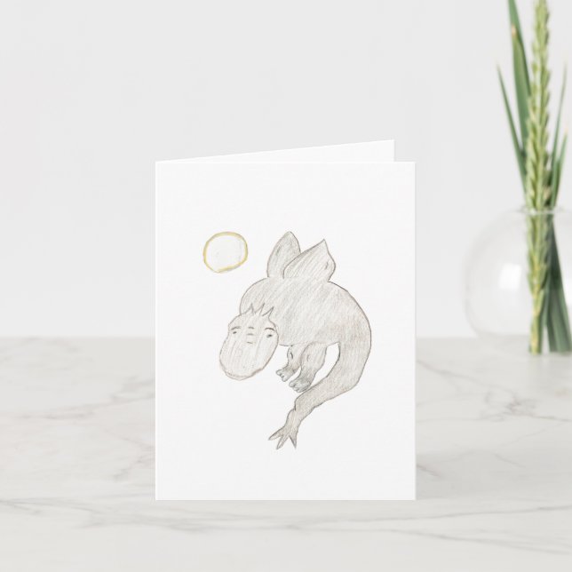Carte De Remerciements Dragon (Devant)