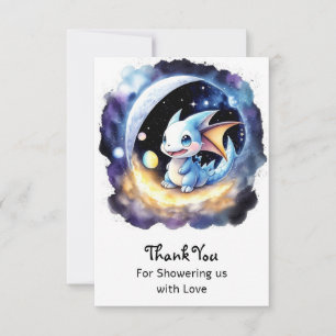 Carte De Remerciements Dragon Dreams : Baby shower se réunissent