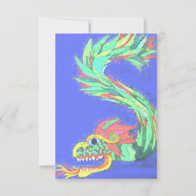 Carte De Remerciements Dragon étincelant (Devant)