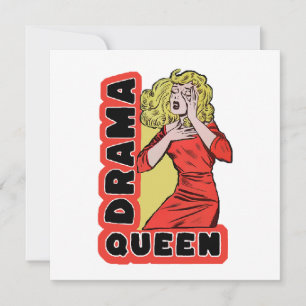 Carte De Remerciements Drama Queen parce que tout m'excite trop
