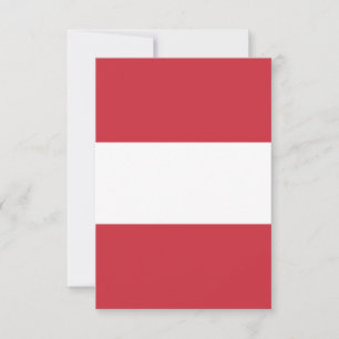 Carte De Remerciements Drapeau autrichien