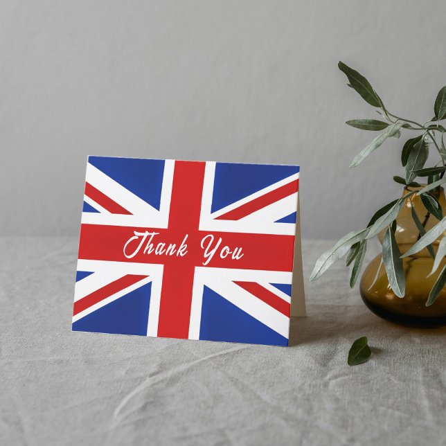 Carte De Remerciements Drapeau britannique Royaume-Uni (British UK United Kingdom Flag Thank You Card
)