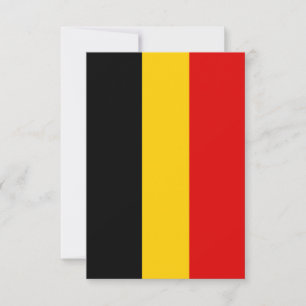 Carte De Remerciements Drapeau de Belgique