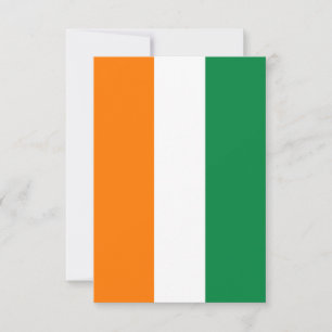 Carte De Remerciements Drapeau de Côte d'Ivoire